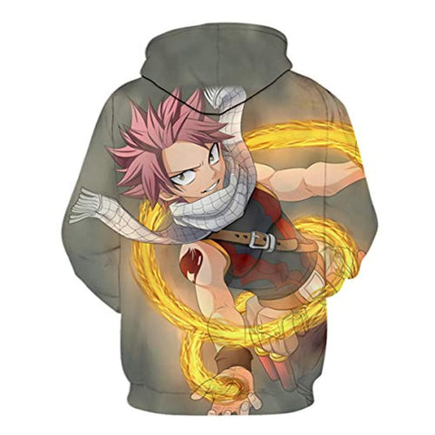 Image of Fairy Tail 3D Printed Pullovers - Casual Drawstring Hoodies