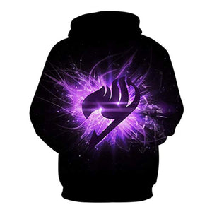 Fairy Tail 3D Printed Pocket Hoodies Pullovers