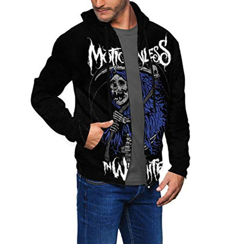 Image of Motionless in White Men's Fashion 3D Printed Zip Up Hooded Sweatshirt Hoodie