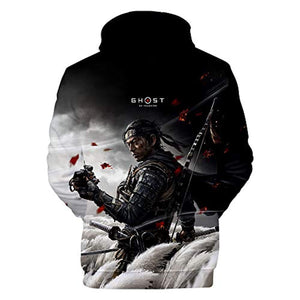 Ghost of Tsushima Hoodies - Jin Sakai 3D Hooded Pullover Jumper