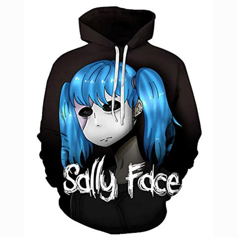 Image of Sally Face Hoodies - 3D Black Fashion Hooded Jumper