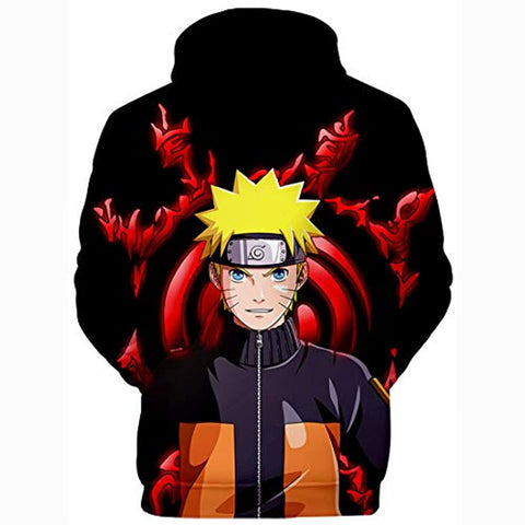 Image of Anime Naruto Hoodie Uzumaki Naruto Pullover Hoodie