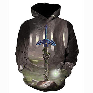 The Legend of Zelda Hoodie - 3D Print Hooded Pullover