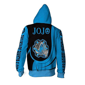 JoJo's Bizarre Adventure Hoodie - 3D Printed Zip Up Hoodie