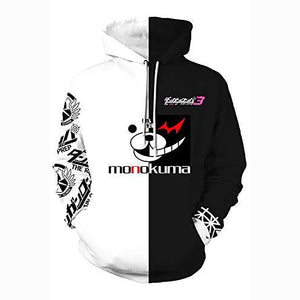 Anime Danganronpa Hoodies - Unisex Monokuma 3D Pullover Hoodie