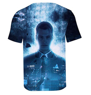 Detroit: Become Human T-shirt -  Fashion Pullover Short Sleeve Shirt