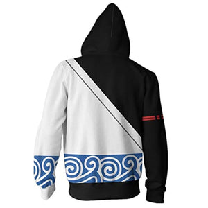 Anime Gintama Jacket - 3D Print Zip Up Hoodie with Front Pocket