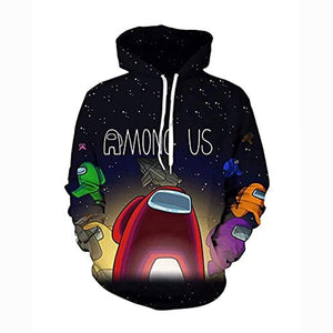 Game Among Us Hoodie - 3D Print Pullover Hoodie