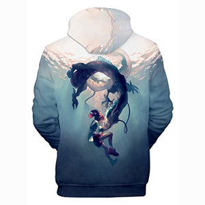 Anime Spirited Away Hoodies - Unisex 3D Hooded Pullover Sweatshirt