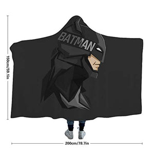 Movie Hooded Blanket - Batman Velvet Soft Warm Throw Blanket