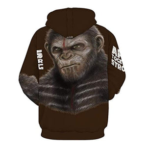 Planet Of The Apes Hoodies - 3D Hooded Pullover Sweatshirt