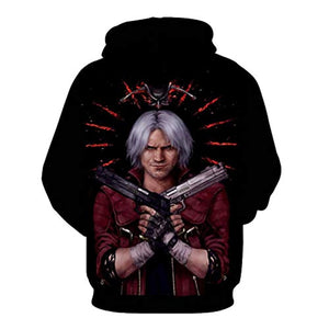 Dante Devil May Cry Cosplay Zip Up Hoodie Jacket - MoveekBuddyShop