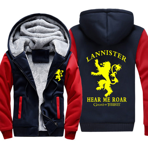 Image of Game of Thrones Jackets - Solid Color Tyrion Lannister Icon Fleece Jacket