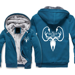 Game of Thrones Jackets - Solid Color Greyjoy squid Icon Fleece Jacket