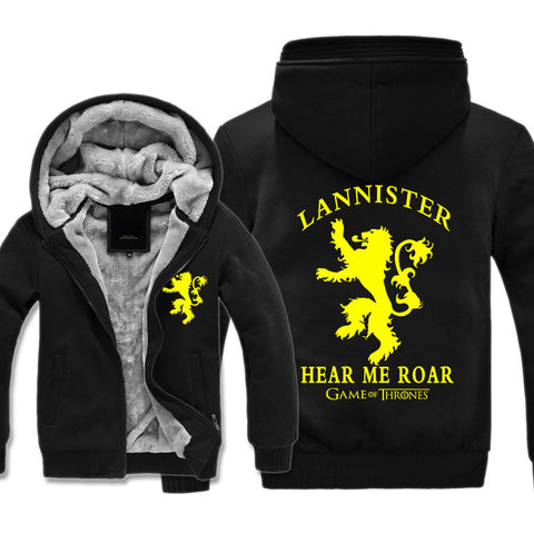 Image of Game of Thrones Jackets - Solid Color Tyrion Lannister Icon Fleece Jacket