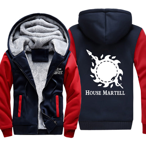 Image of Game of Thrones Jackets - Solid Color Yann Martel Sun Icon Fleece Jacket