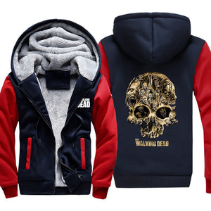 The Walking Dead Jackets - Solid Color The Walking Dead Skull Icon Fleece Jacket