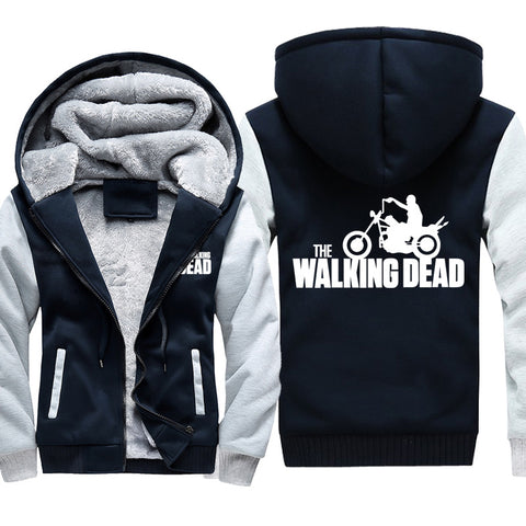 Image of The Walking Dead Jackets - Solid Color The Walking Dead Archer Icon Fleece Jacket