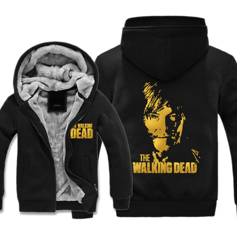 Image of The Walking Dead Jackets - Solid Color The Walking Dead Movie Daryl Dixon Icon Fleece Jacket