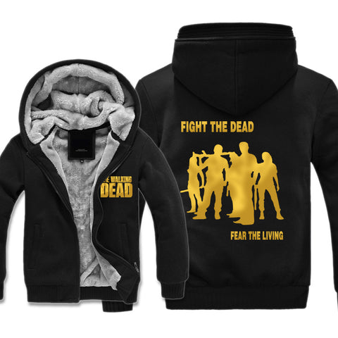 Image of The Walking Dead Jackets - Solid Color The Walking Dead Movie Luminous Icon Fleece Jacket