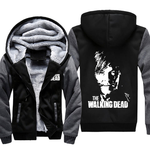 Image of The Walking Dead Jackets - Solid Color The Walking Dead Daryl Dixon Icon Fleece Jacket