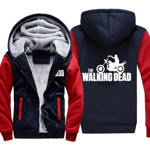 Image of The Walking Dead Jackets - Solid Color The Walking Dead Archer Icon Fleece Jacket