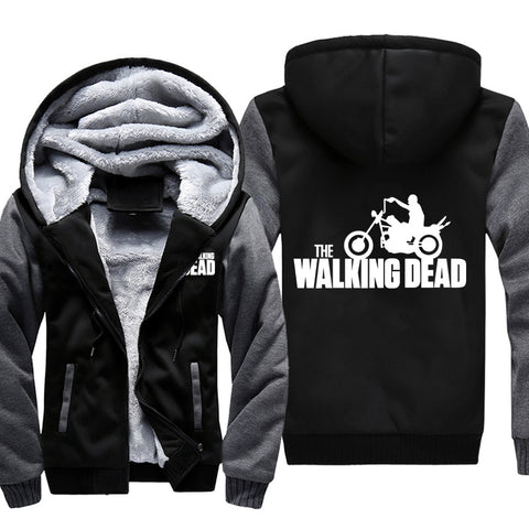 Image of The Walking Dead Jackets - Solid Color The Walking Dead Archer Icon Fleece Jacket