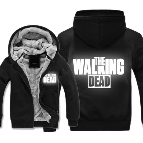 Image of The Walking Dead Jackets - Solid Color The Walking Dead Movie Luminous Icon Fleece Jacket