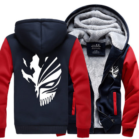 Image of Naruto Jackets - Solid Color Naruto Anime Series Naruto Mask Super Cool Fleece Jacket