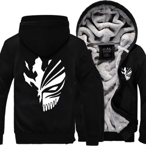 Image of Naruto Jackets - Solid Color Naruto Anime Series Naruto Mask Super Cool Fleece Jacket