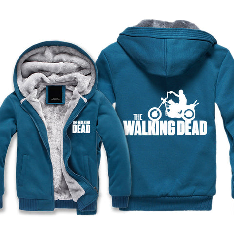 Image of The Walking Dead Jackets - Solid Color The Walking Dead Archer Icon Fleece Jacket