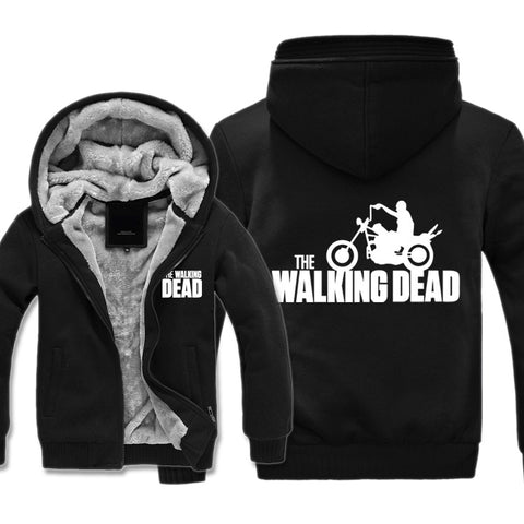 Image of The Walking Dead Jackets - Solid Color The Walking Dead Archer Icon Fleece Jacket