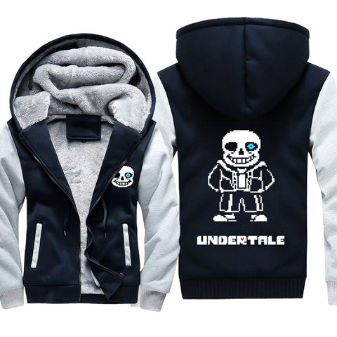 Image of Undertale Jackets - Solid Color Undertale Game Icon Super Cool Fleece Jacket