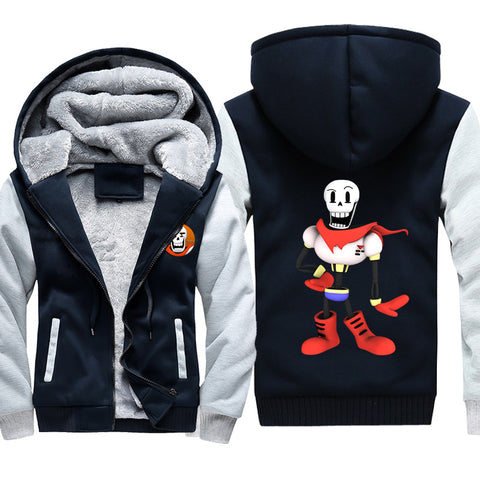 Image of Undertale Jackets - Solid Color Undertale Sans Papyrus Super Cool Fleece Jacket