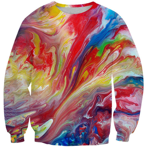 Image of Colorful Paint Hoodies - Colorful Pullover Hoodie