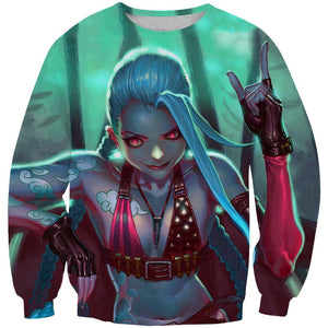 League of Legends Epic Jinx Hoodies - Pullover Victory V Hoodis