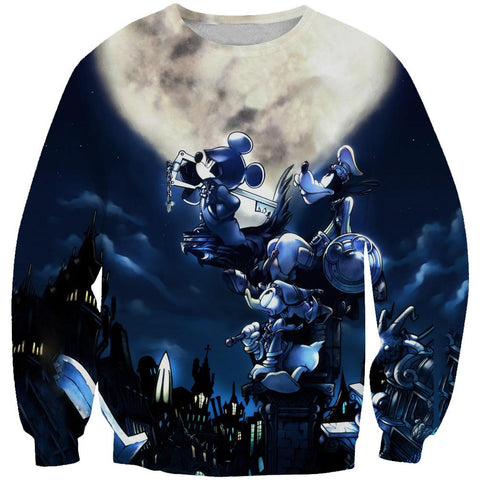 Image of Kingdom Hearts Mickey Hoodies - Pullover Goofy and Donald Hoodie