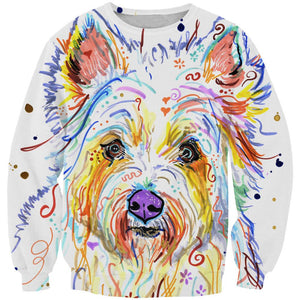 Colorful Dog Hoodies - Dog Printed Pullover Hoodie