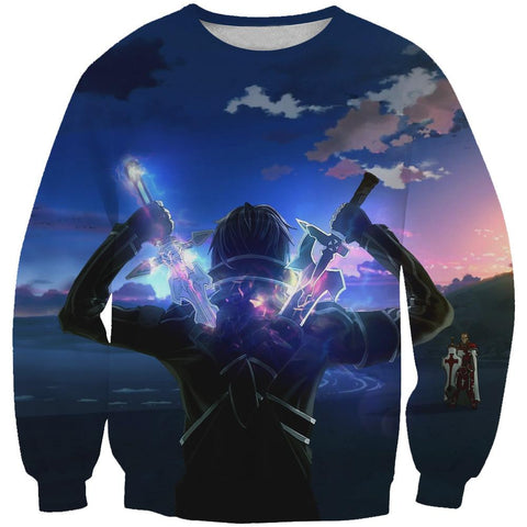 Image of Sword Art Online Hoodies - Pullover Kirigaya Kazuto Hoodie