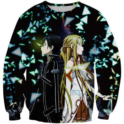 Image of Sword Art Online Hoodies - Pullover Black Hoodie