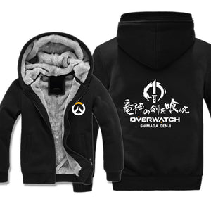 Overwatch Jackets - Solid Color Overwatch Big Recruit Genji Icon Super Cool Jacket