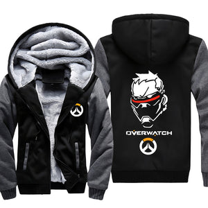 Overwatch 76 Soldier Jackets - Zip Up Black Super Cool Jacket