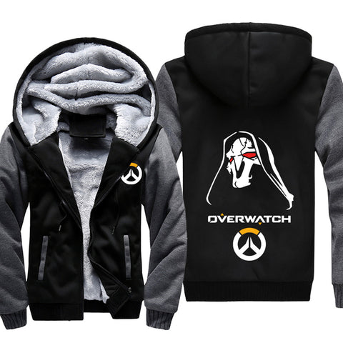 Image of Overwatch Reaper Jackets - Zip Up Black Super Cool Jacket
