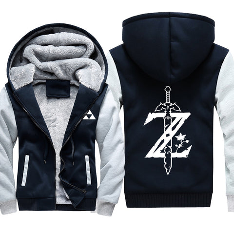 Image of ZELDA Jackets - Solid Color ZELDA Breath of Wilderness Super Cool Fleece Jacket