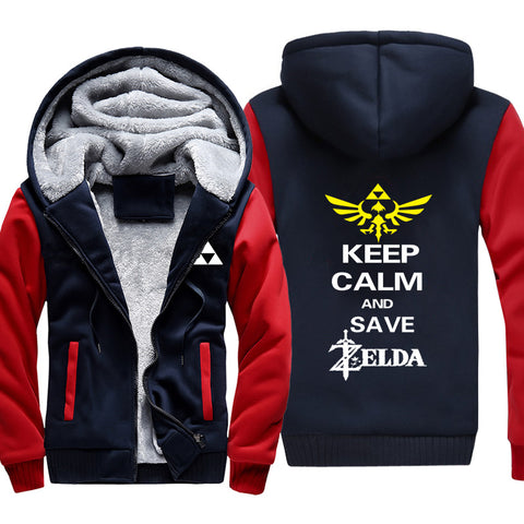 Image of ZELDA Jackets - Solid Color ZELDA Eye of The Truth Super Cool Fleece Jacket