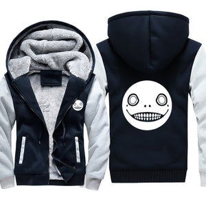 NieR: Automata Jackets - Solid Color NieR: Automata White Smiley Face Super Cool Jacket