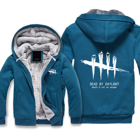 Image of Dead by Daylight Jackets - Solid Color Dead by Daylight Game Logo Super Cool Fleece Jacket