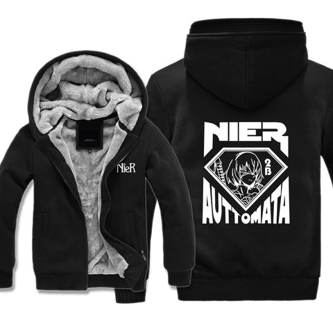 Image of NieR: Automata Jackets - Solid Color NieR: Automata 2B Character Icon Super Cool Jacket
