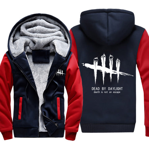 Image of Dead by Daylight Jackets - Solid Color Dead by Daylight Game Logo Super Cool Fleece Jacket