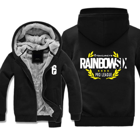 Image of Rainbow Six Jackets - Solid Color Rainbow Six Game Yellow Icon Super Cool Fleece Jacket